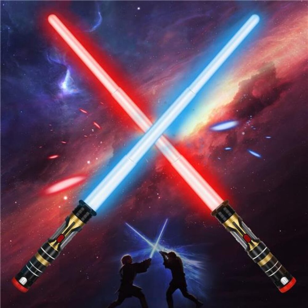 2 Pack Dark Saber Light Saber for Kids Light up Sword LED Lightsaber With Sound